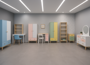 Pvc folyo kaplama COCUK ODASI dolaplar