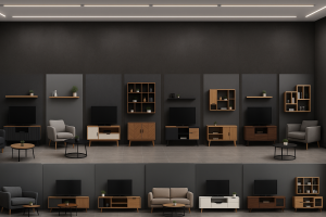 PVC FOLYO KAPLAMA TV UNITELERI VE DOLAPLARI