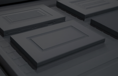 Pvc foil laminated kitchen cabinets